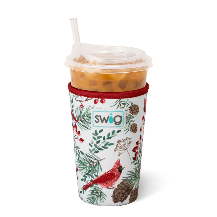 Swig Iced Cup Coolie (Medium) - Winter Cardinals