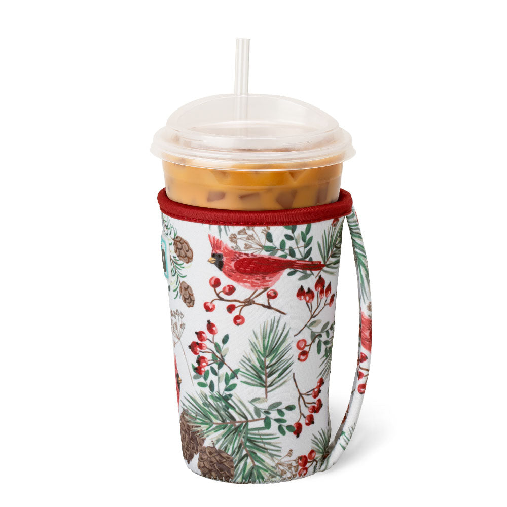 Swig Iced Cup Coolie (Medium) - Winter Cardinals