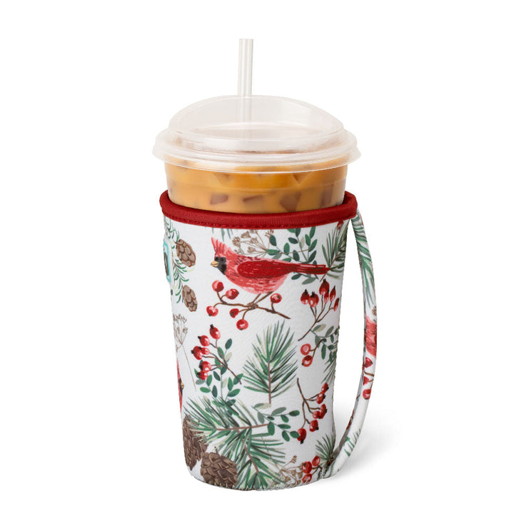Swig Iced Cup Coolie (Medium) - Winter Cardinals
