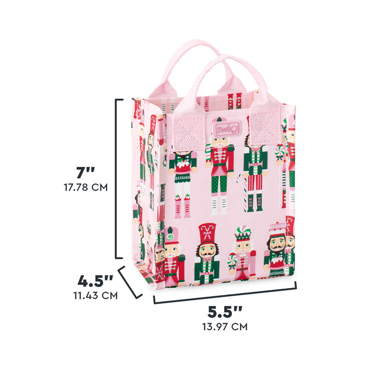 Swig Reusable Gift Bag (Mini) - Sugar Plum Soldiers