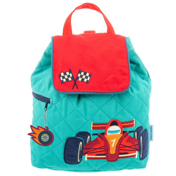 Stephen Joseph Quilted Backpack - Racecar