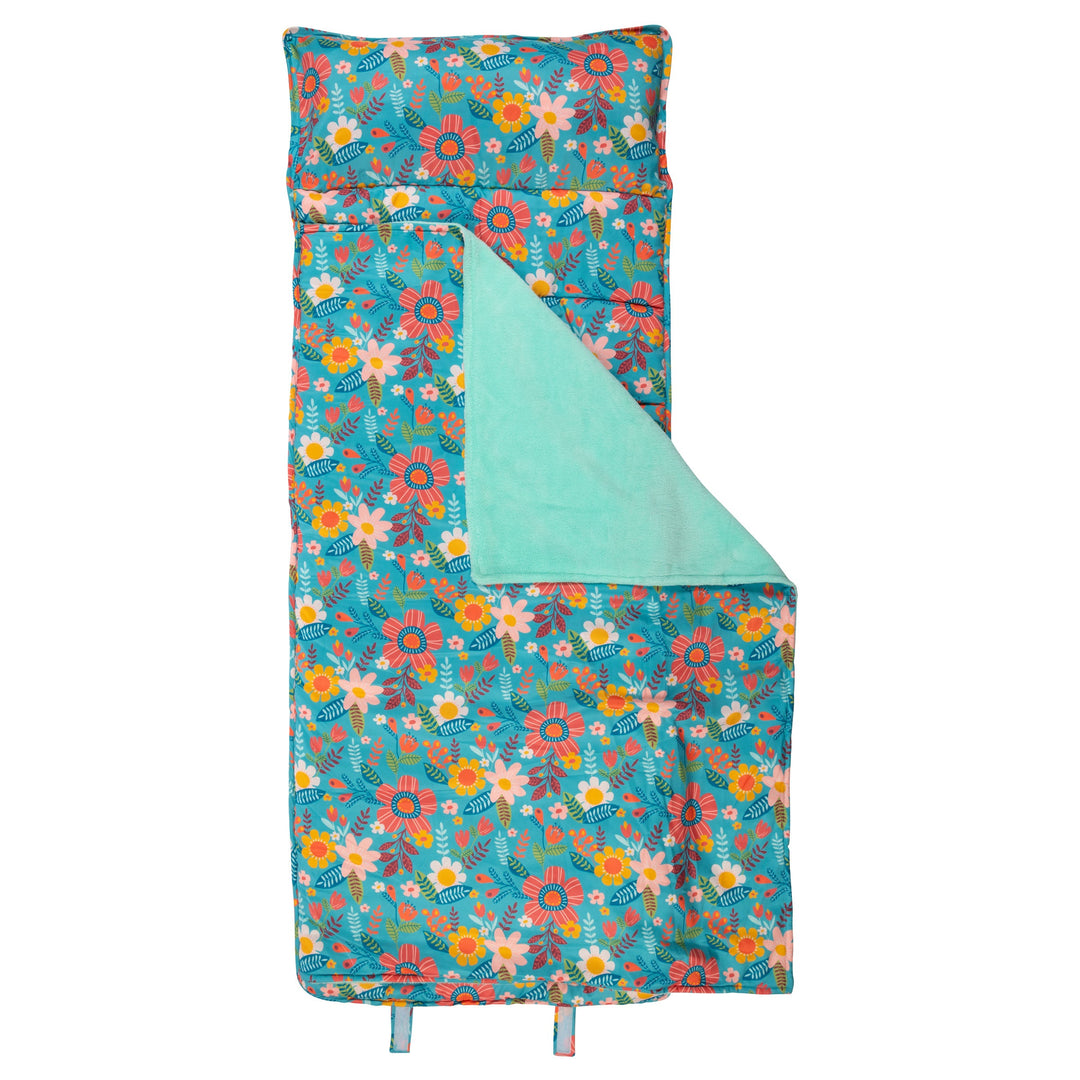 Stephen Joseph All Over Print Nap Mat - Floral Turquoise