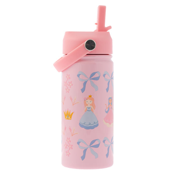 Stephen Joseph Insulated Stainless Steel Water Bottle w/Handle - Princess