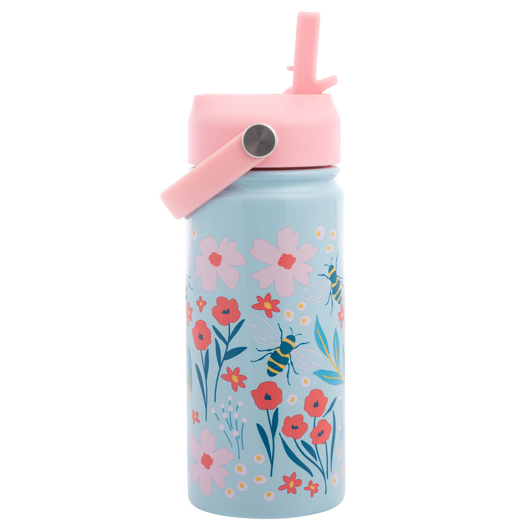 Stephen Joseph Insulated Stainless Steel Water Bottle w/Handle - Bee