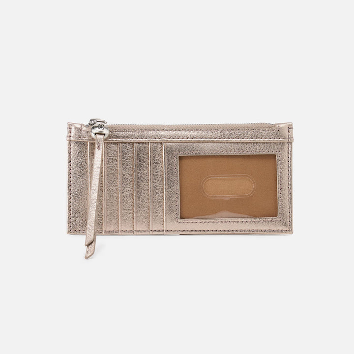 Hobo Carte Card Case - Cameo Quartz Metallic Leather