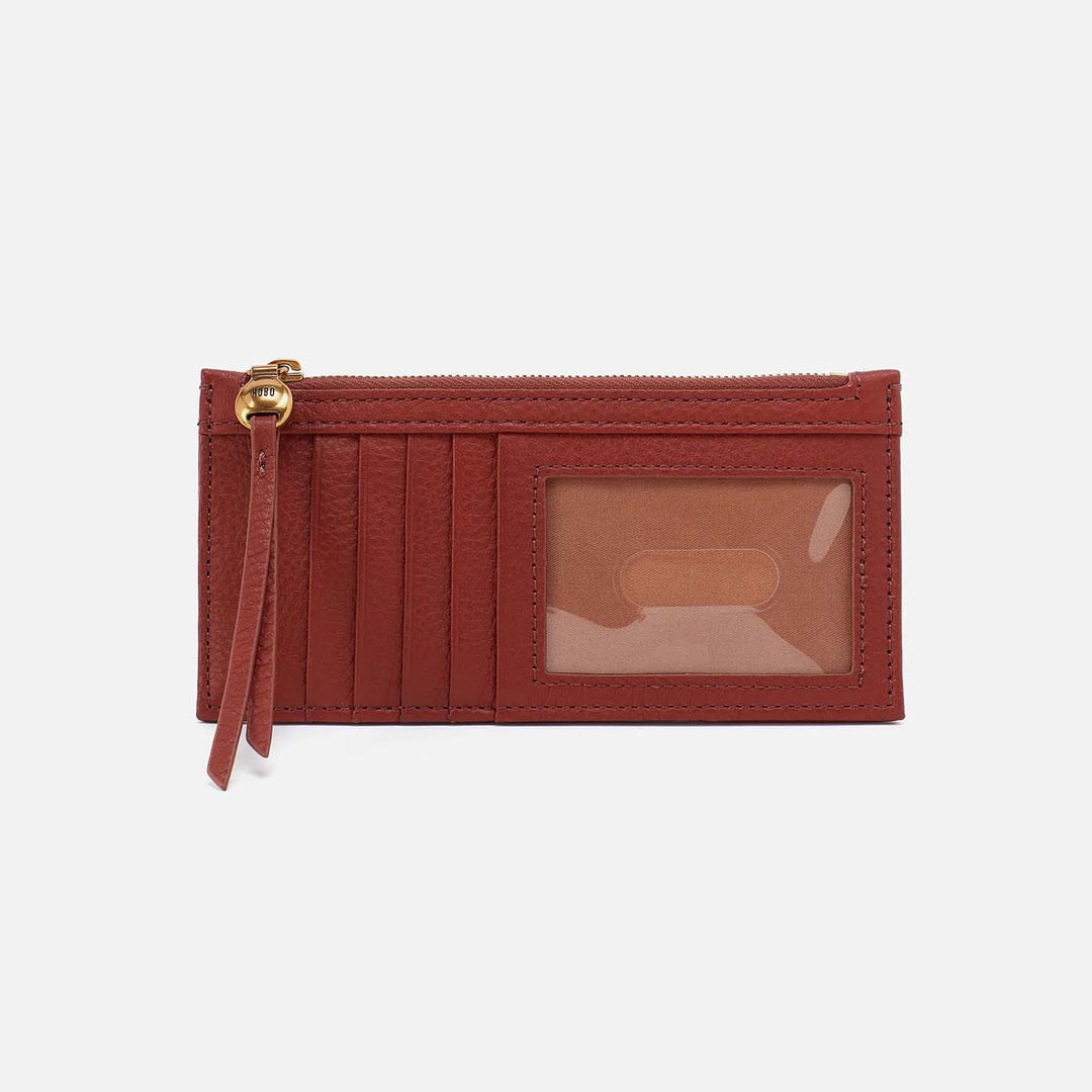 Hobo Carte Card Case - Rust Pebbled Leather (Copy)