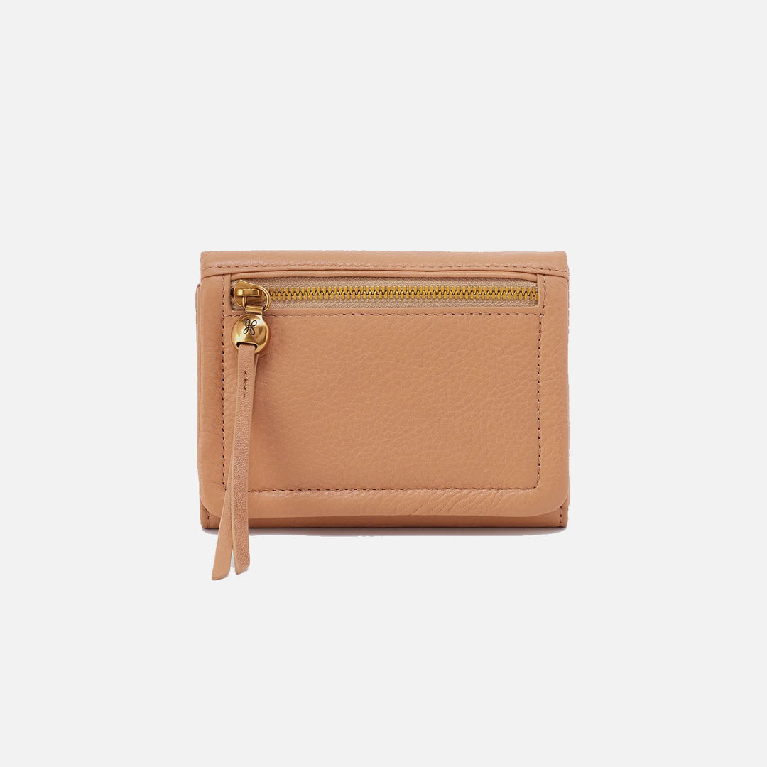 Hobo Lumen Medium Bifold Compact Wallet - Sandstorm Pebbled Leather