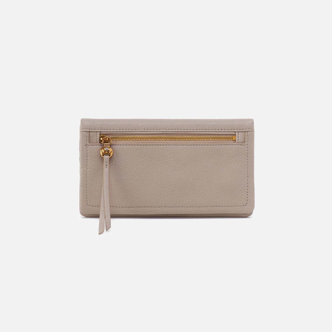 Hobo Lumen Continental Wallet - Taupe Pebbled Leather