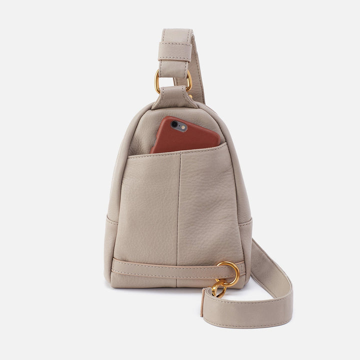 Hobo Fern Sling Crossbody - Taupe Pebbled Leather