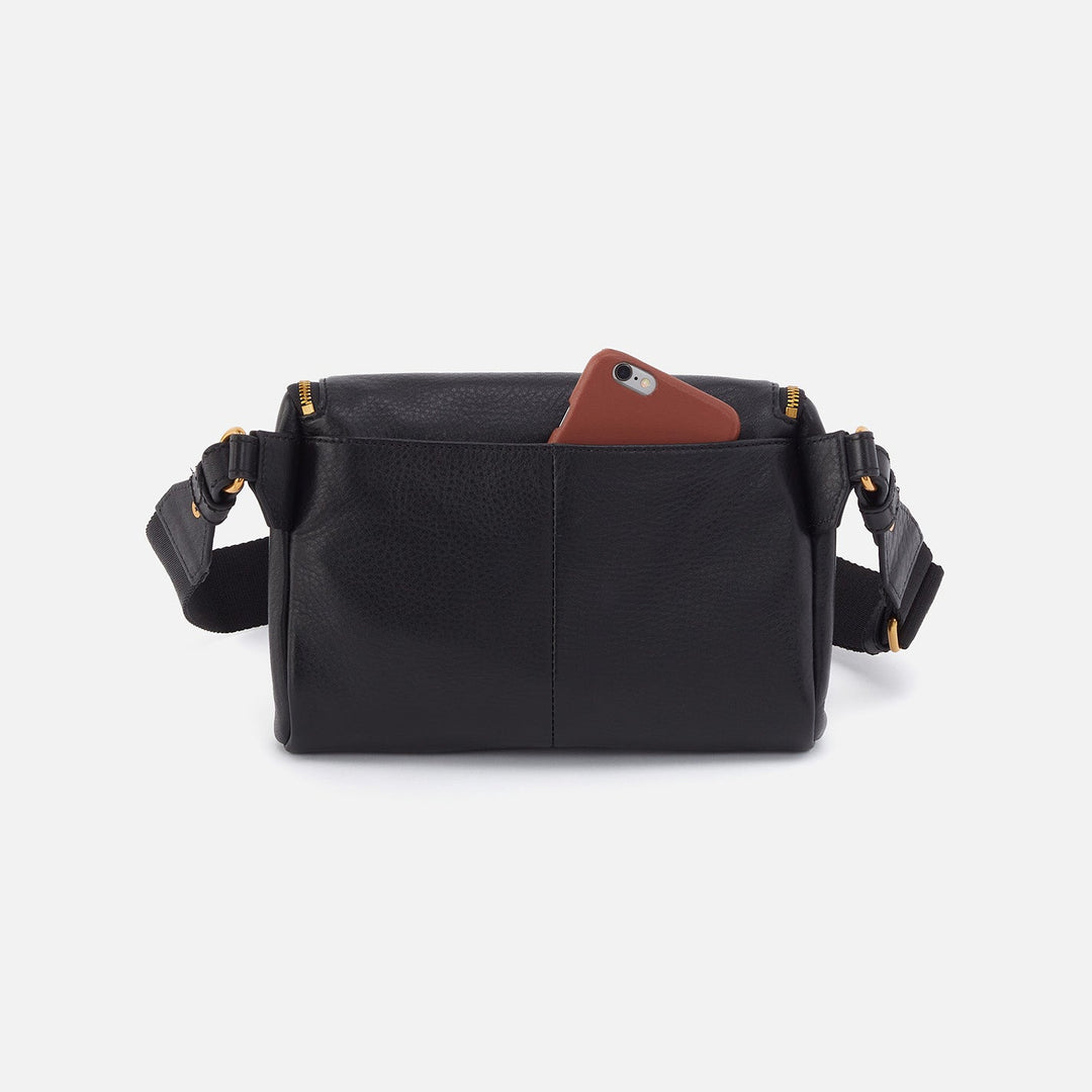 Hobo Fern Large Belt Bag - Black Pebbled Leather