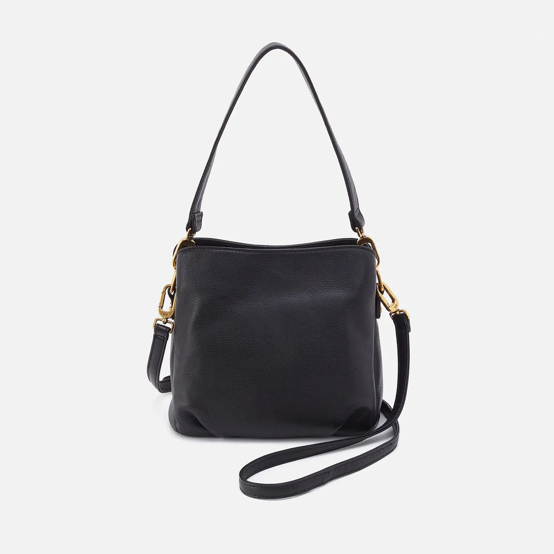 Hobo Starr Convertible Shoulder Bag - Black Pebbled Leather