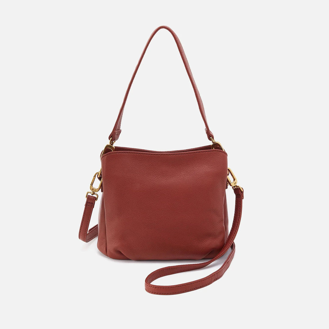 Hobo Starr Convertible Shoulder Bag - Rust Pebbled Leather