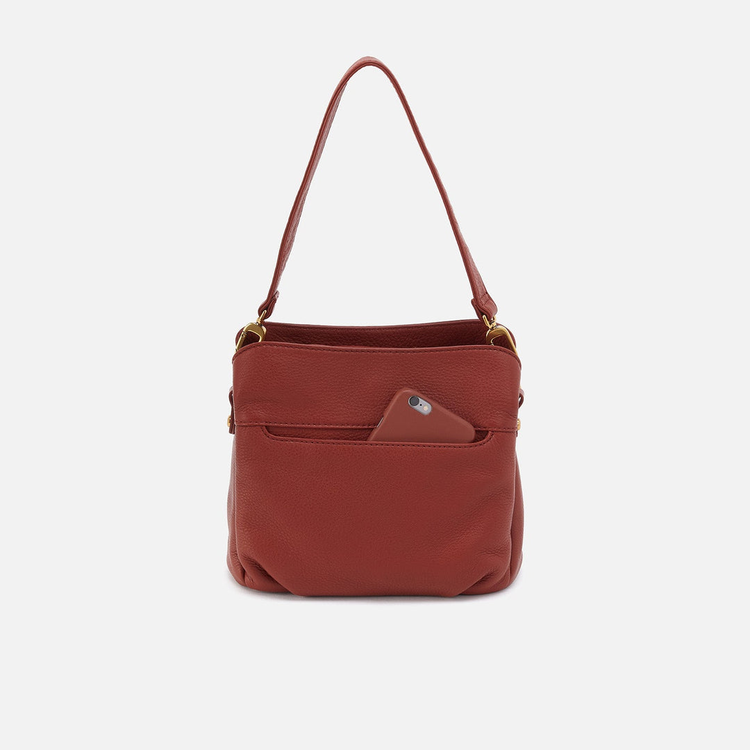 Hobo Starr Convertible Shoulder Bag - Rust Pebbled Leather