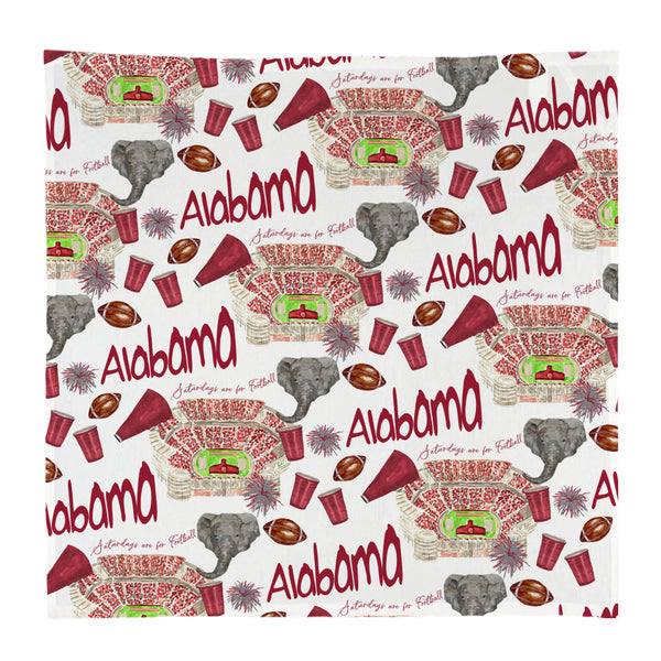 French Graffiti Square Dish Cloth - Alabama Football