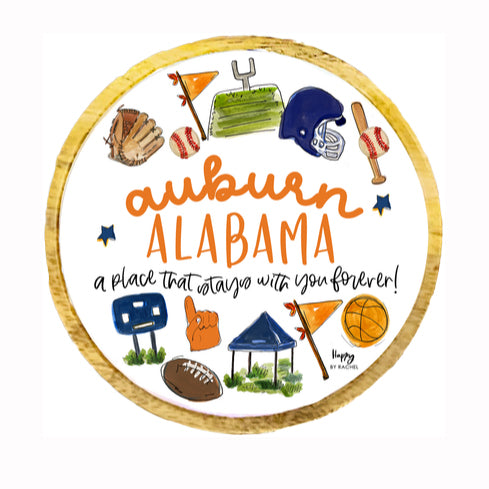 Happy By Rachel Wood and Enamel Small Tray - Auburn, AL