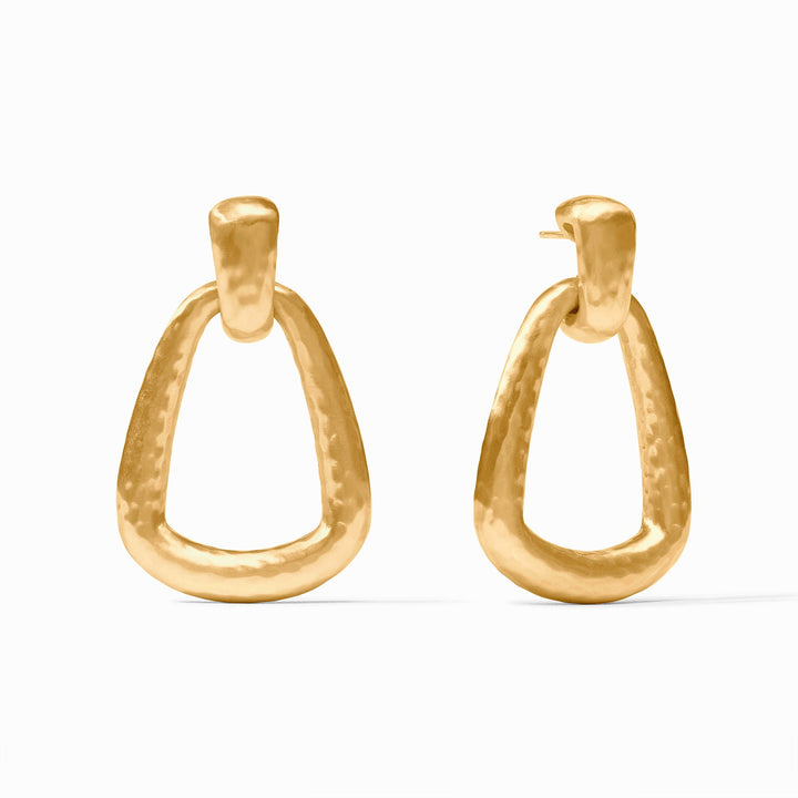 Julie Vos Sahara Doorknocker Earrings - Gold