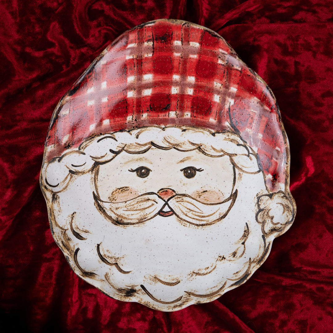 Etta B Santa Shaped Plate
