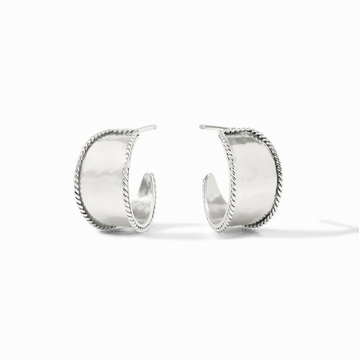 Julie Vos Savoy Hoop Earrings - Silver/Extra Small