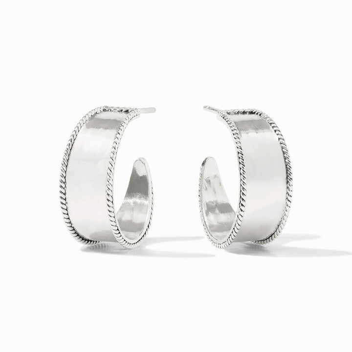Julie Vos Savoy Hoop Earrings - Silver/Small