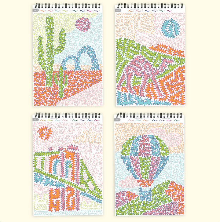 Lifelines FlowArt® - Trace-By-Letter - Pack Your Bags