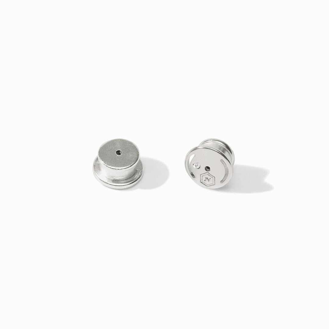 Julie Vos Colette Beaded Hoop Earrings -  Silver/Large