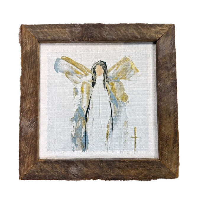 SCM Single Angel Framed Art - 12" x 12"