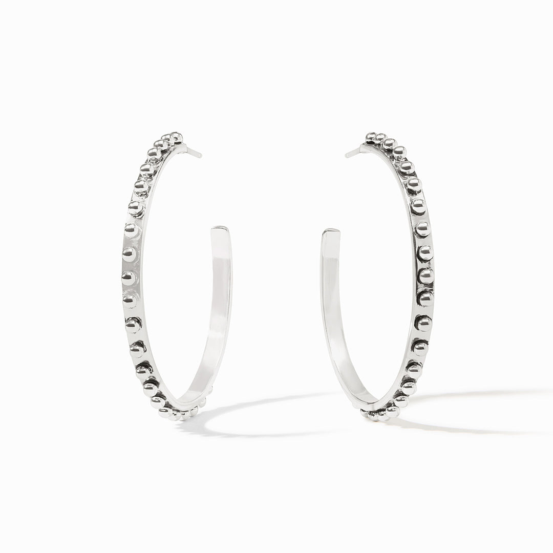 Julie Vos SoHo Hoop Earrings - Silver/Large