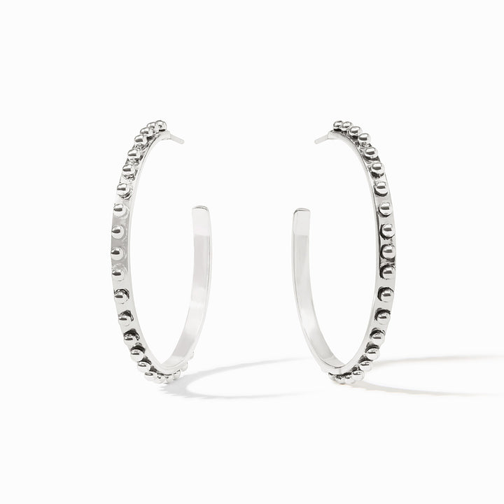 Julie Vos SoHo Hoop Earrings - Silver/Large