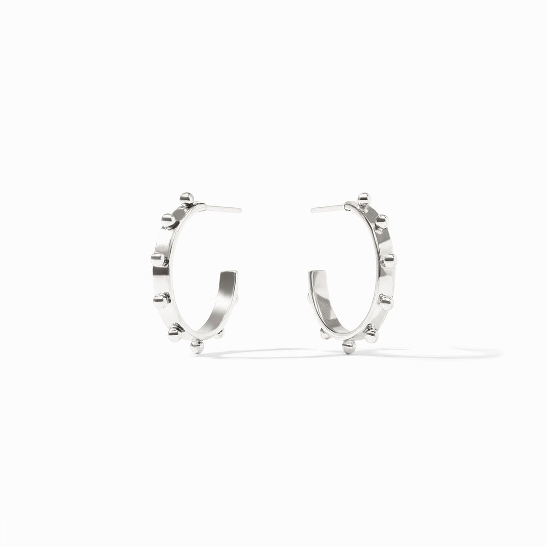 Julie Vos SoHo Hoop Earrings - Silver/Small