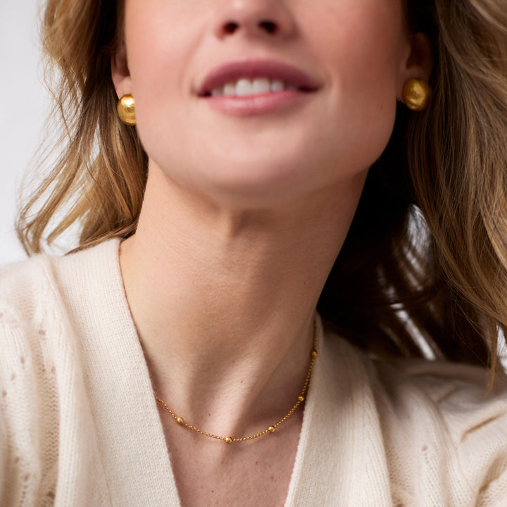 Julie Vos Solara Delicate Station Necklace - Gold/18.5 in/OS