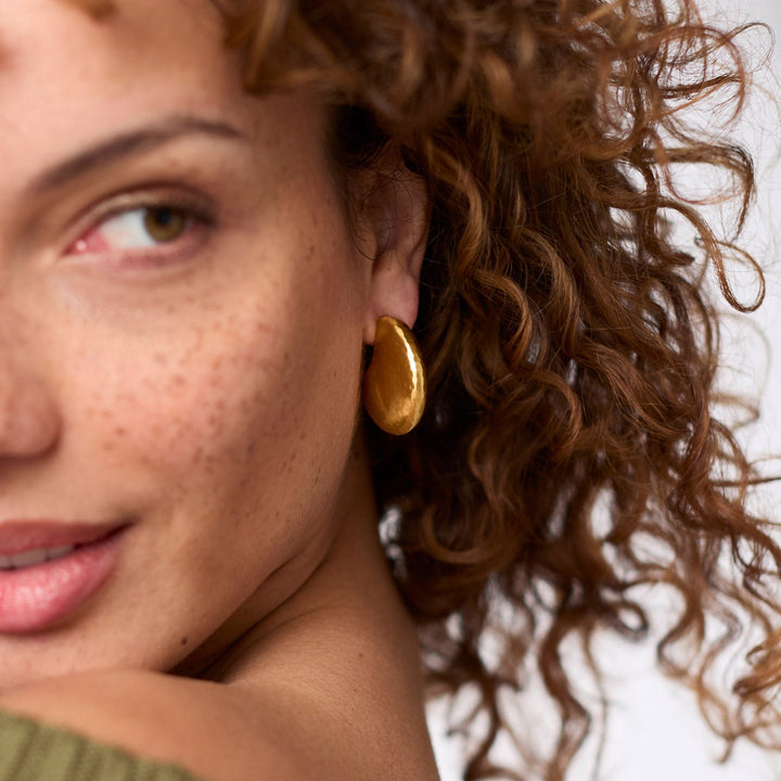 Julie Vos Solara Hoop Earrings - Gold/Small