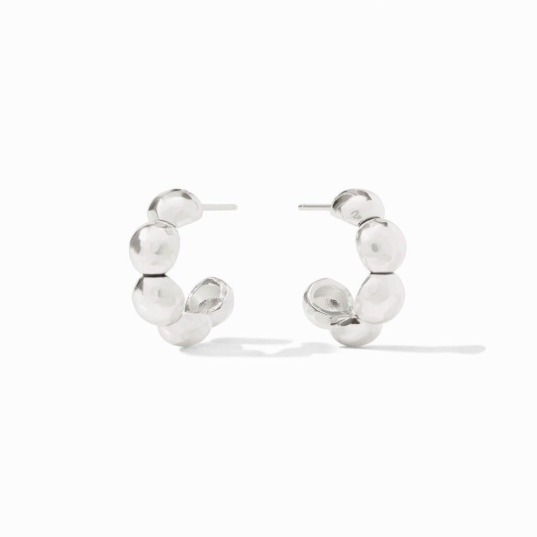 Julie Vos Solara Nova Hoop Earrings - Silver/Small