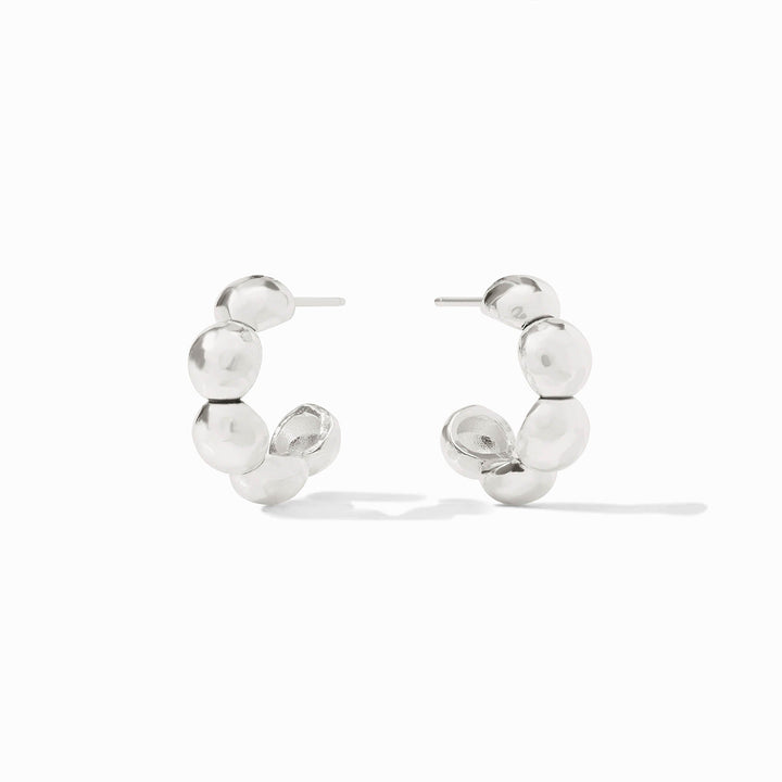 Julie Vos Solara Nova Hoop Earrings - Silver/Small