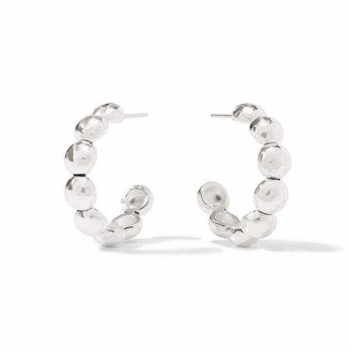 Julie Vos Solara Nova Hoop Earrings - Silver/Medium