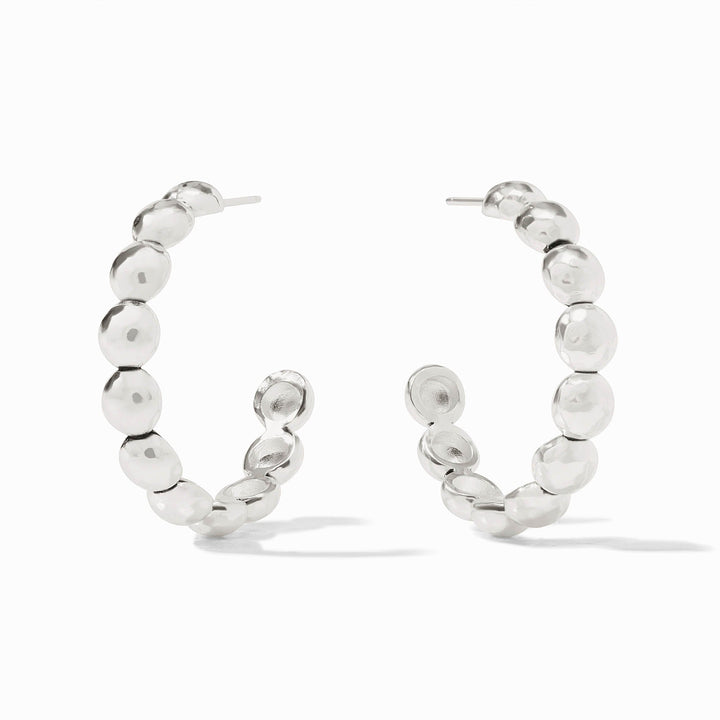 Julie Vos Solara Nova Hoop Earrings - Silver/Large