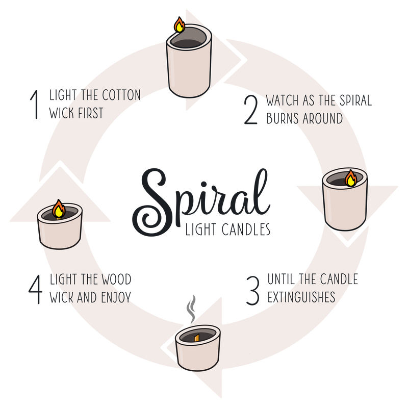 Spiral Light Candle Mulled Cider - Small