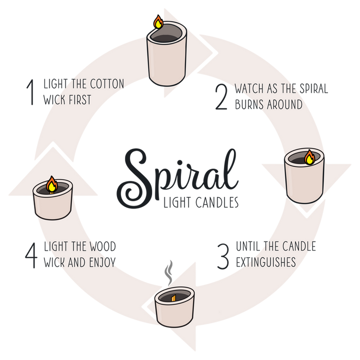 Spiral Light Candle Mulled Cider - Small
