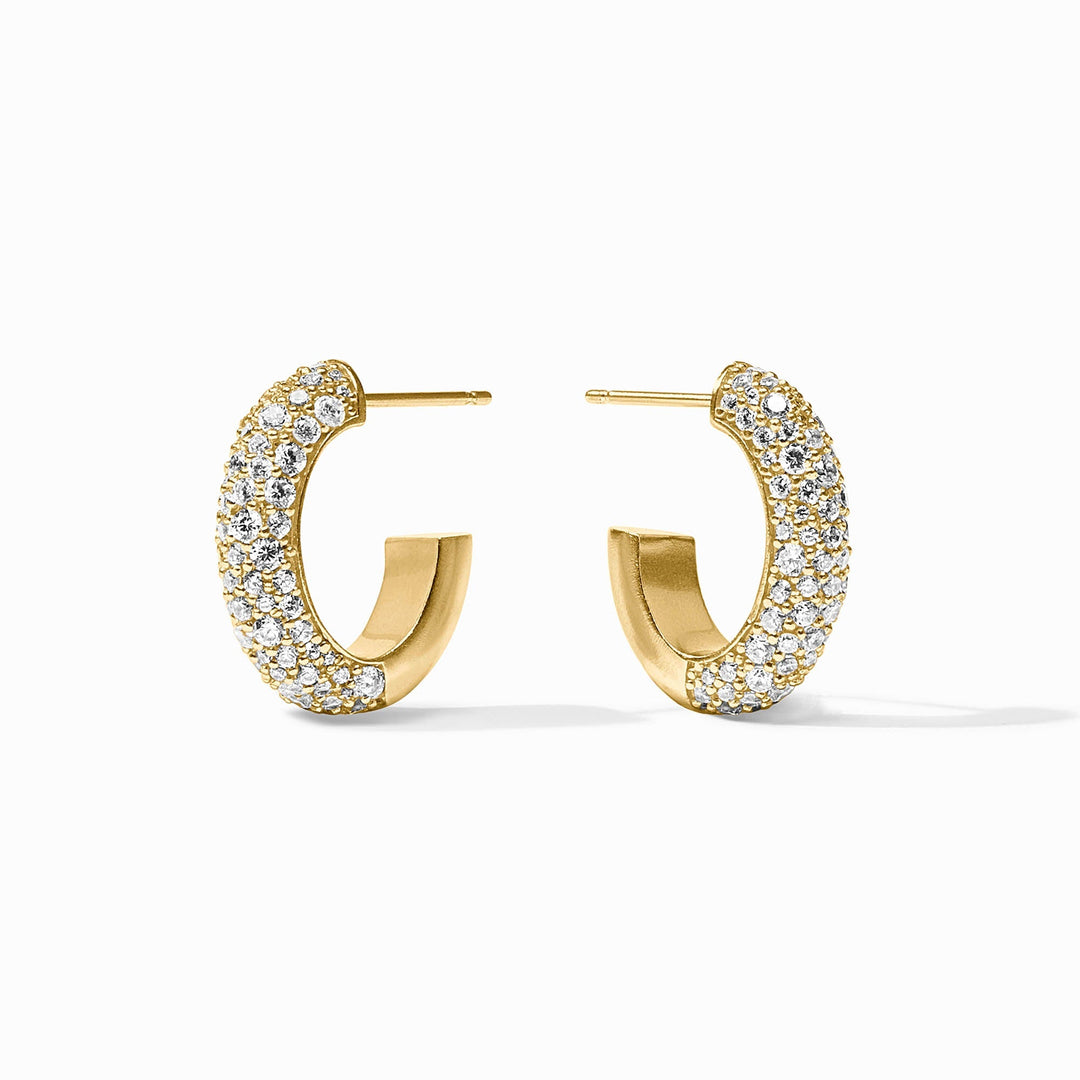 Julie Vos Stardust Hoop Earrings - Gold/Medium