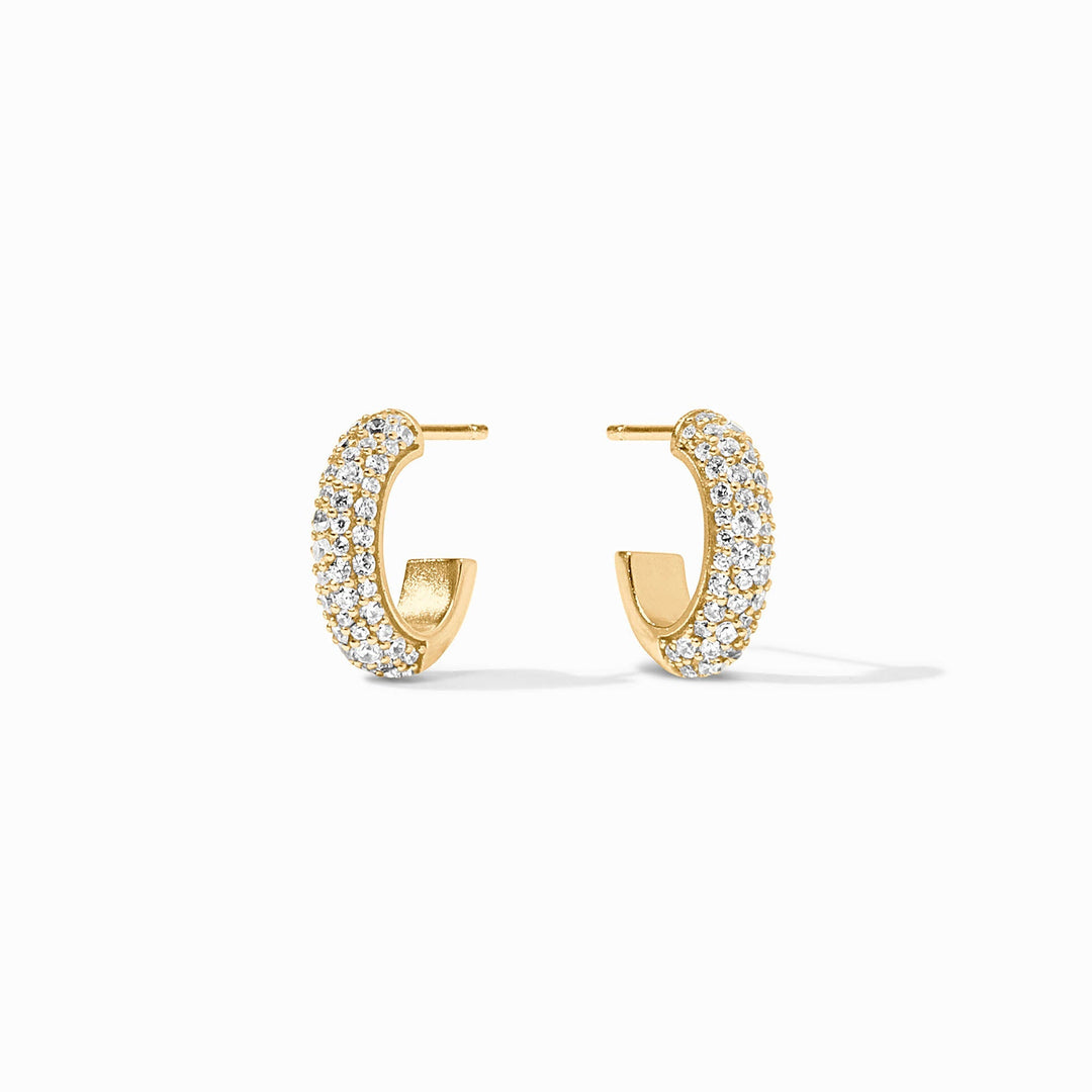 Julie Vos Stardust Hoop Earrings - Gold/Small