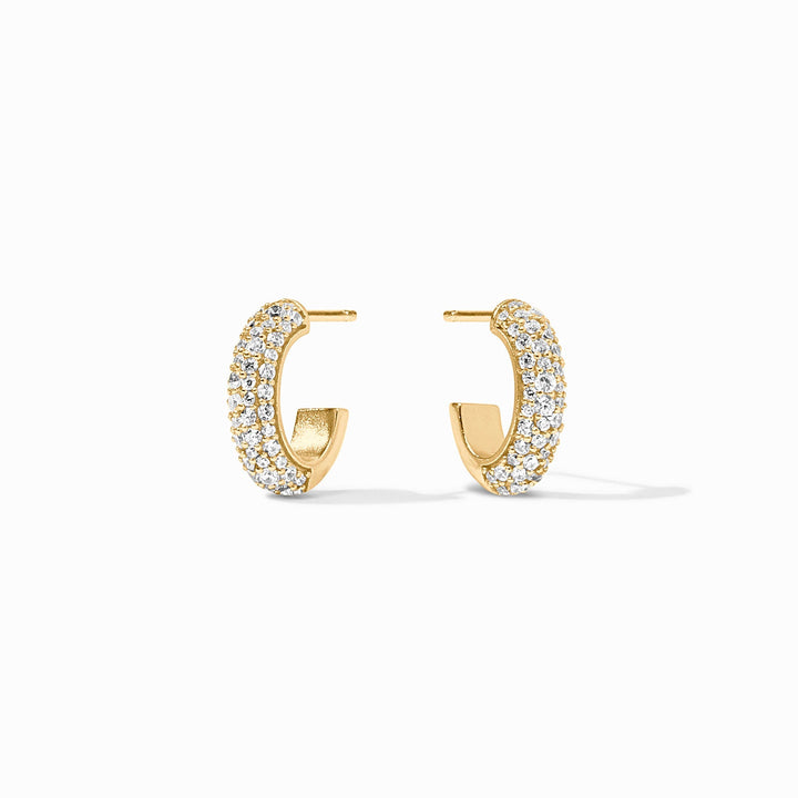Julie Vos Stardust Hoop Earrings - Gold/Small