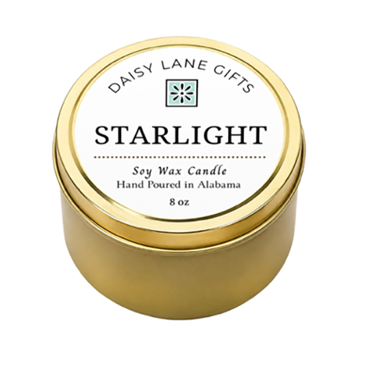 Daisy Lane Gifts 8oz Gold Tin - Starlight