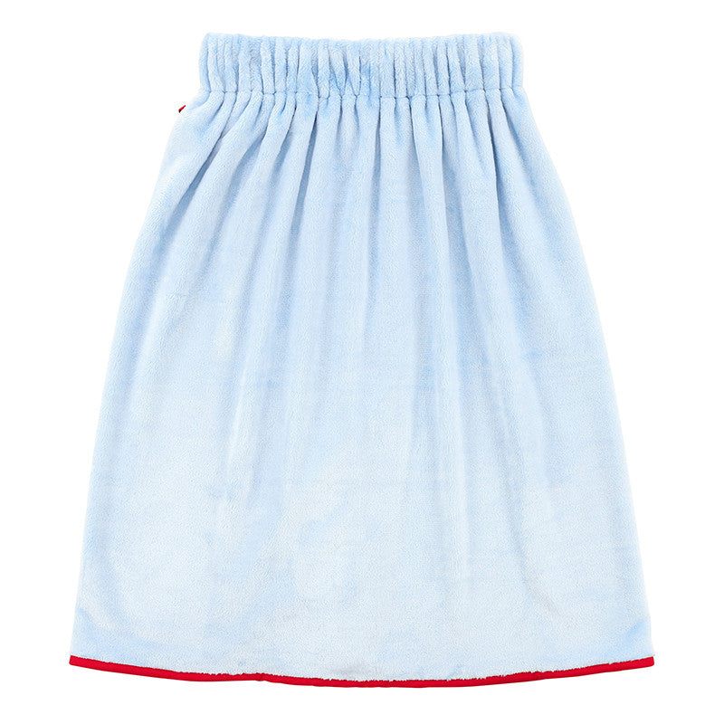 Bella Sleep + Spa Plush Spa Wrap - Blue + Red Droopy Bow