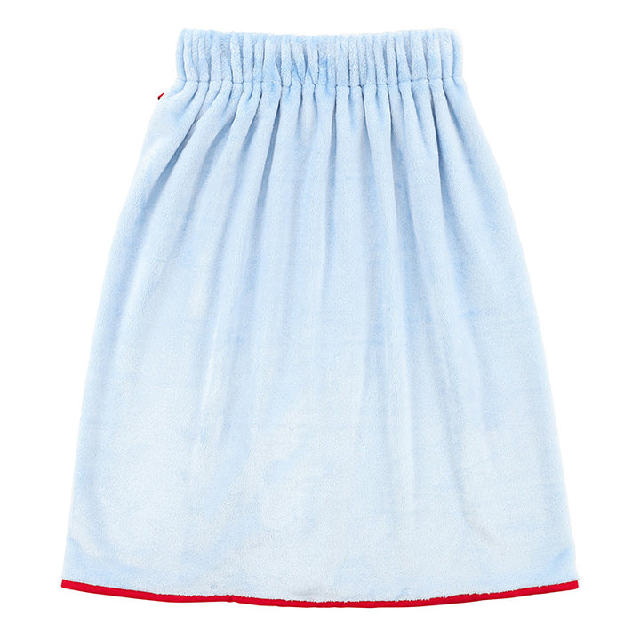 Bella Sleep + Spa Plush Spa Wrap - Blue + Red Droopy Bow