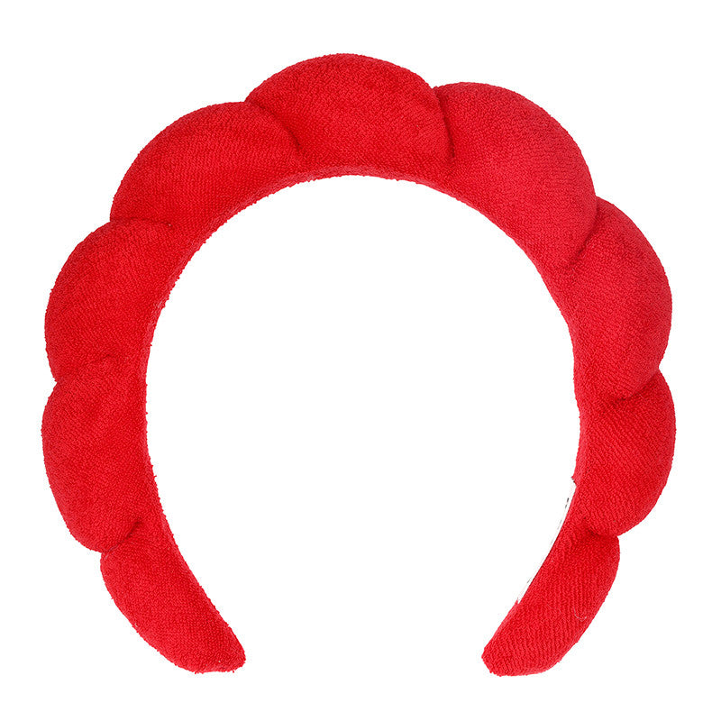 Bella Sleep + Spa Makeup Headband - Red