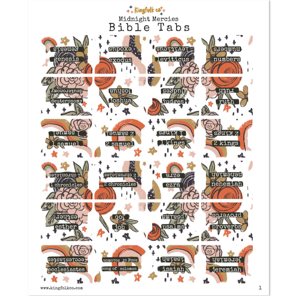 Midnight Mercies Bible Tabs