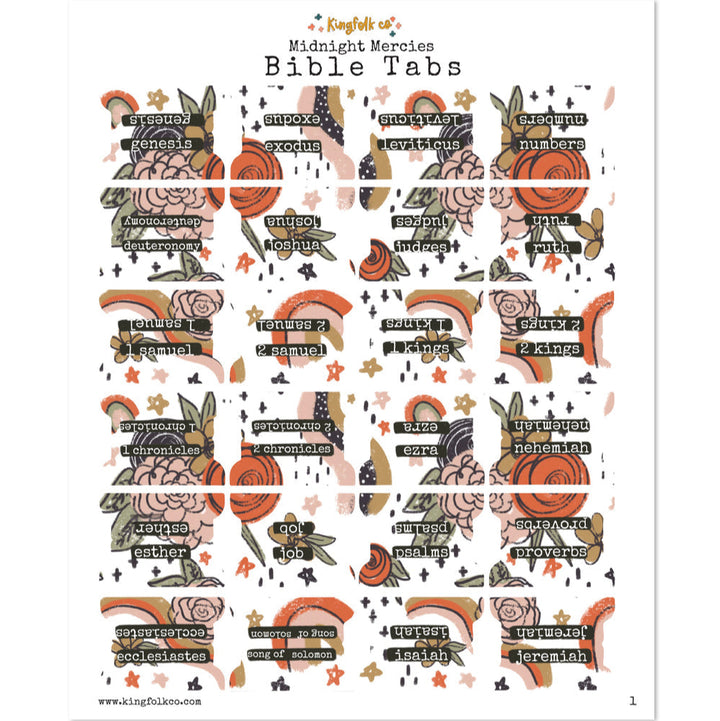 Midnight Mercies Bible Tabs