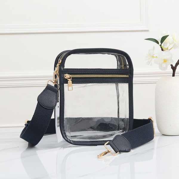 QD Game Day Stadium Square Clear Bag - Navy