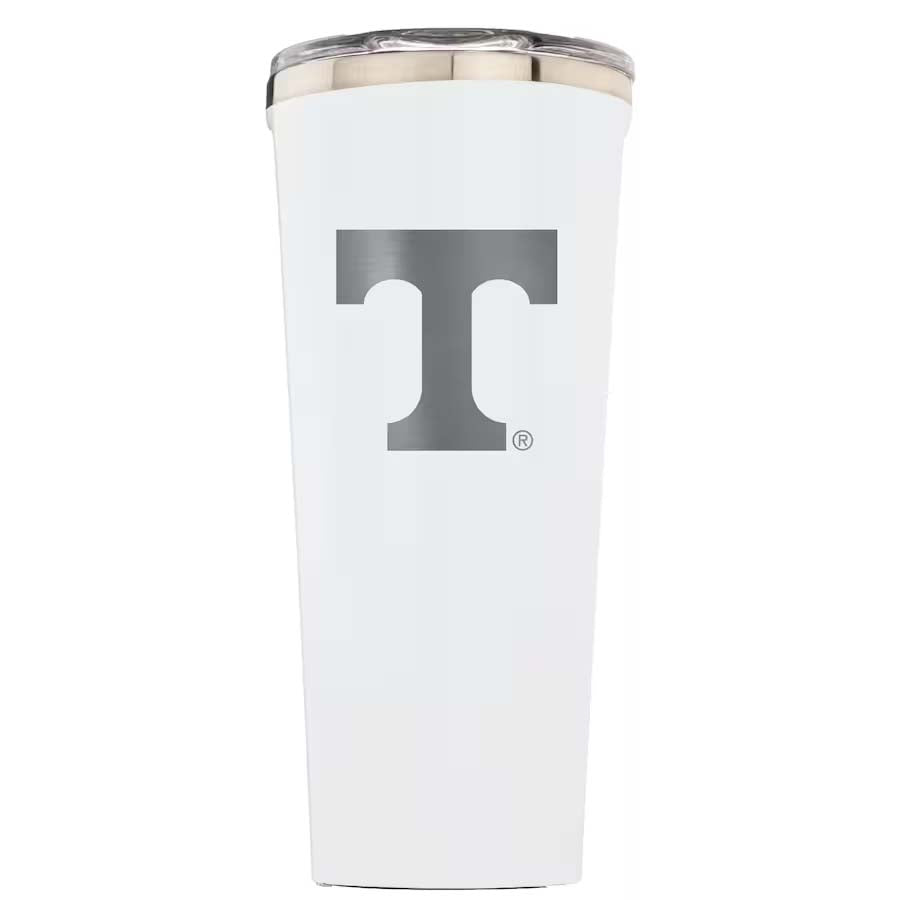 Corkcicle Triple Insulated Tumbler with Tennessee Vols Primary Logo - White