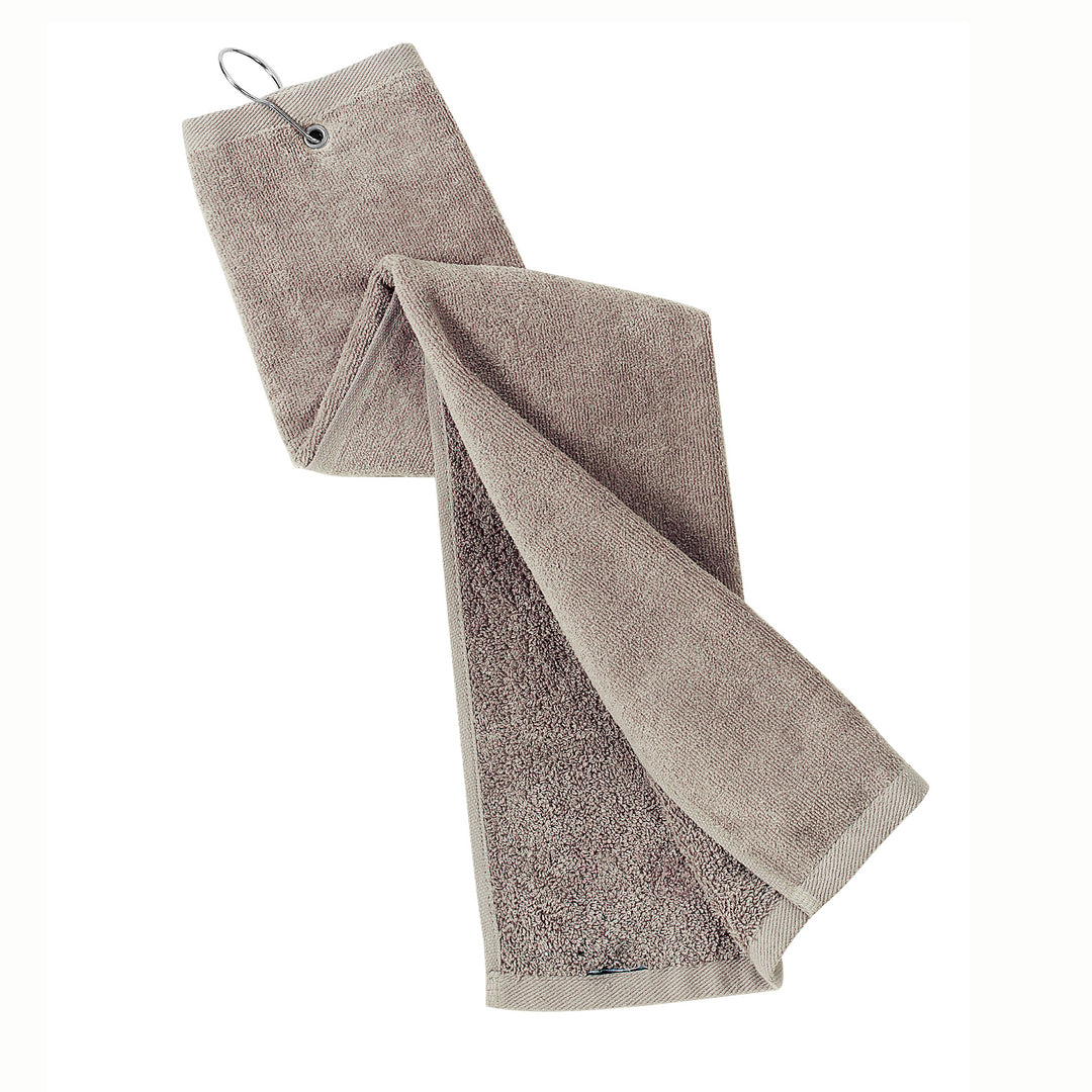 Port Authority® Grommeted Tri-Fold Golf Towel - Khaki