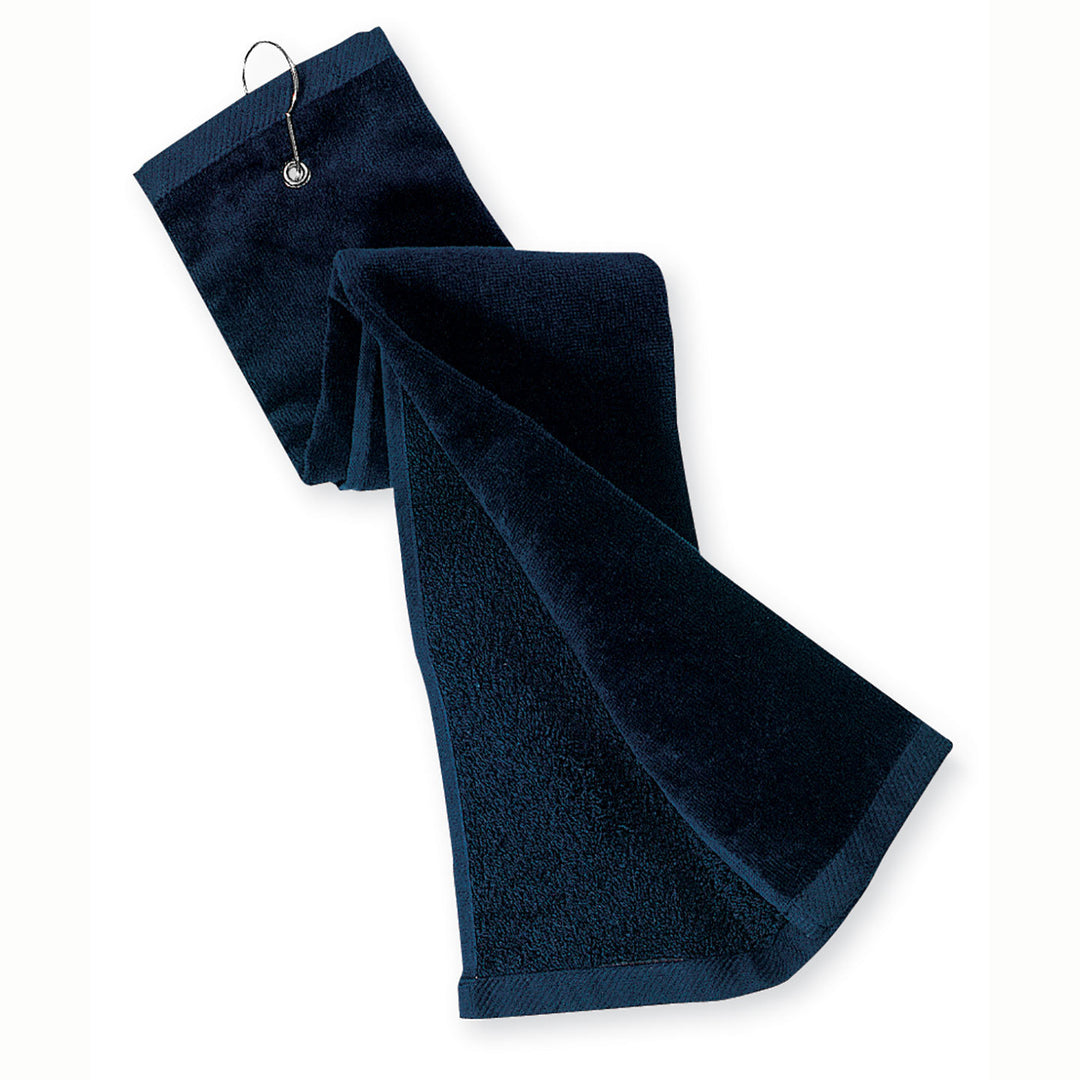 Port Authority® Grommeted Tri-Fold Golf Towel - Navy